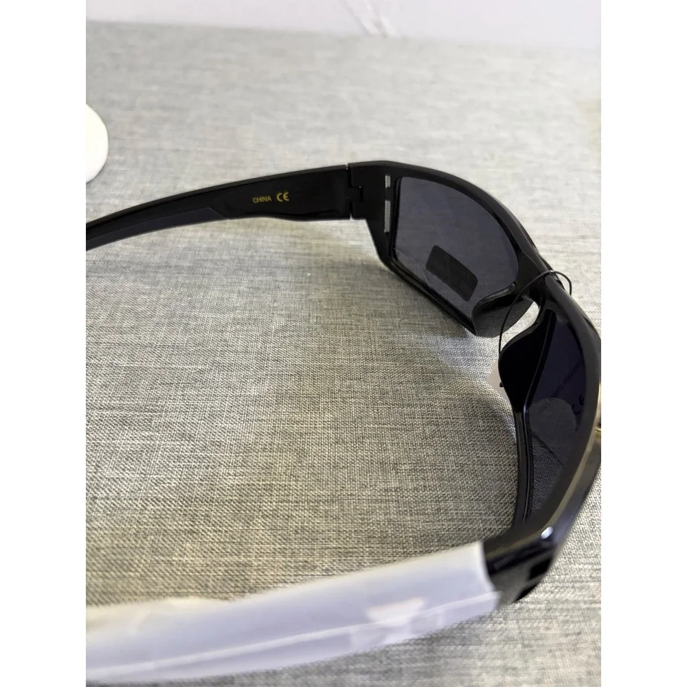 Choppers Sunglasses Mens OS Gloss Black 8CP6778 Iron Cross Biker Riding Shades